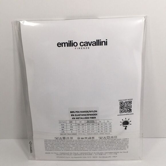 Emilio Cavallini Black Tights With gold dots S/M - Picture 3 of 7